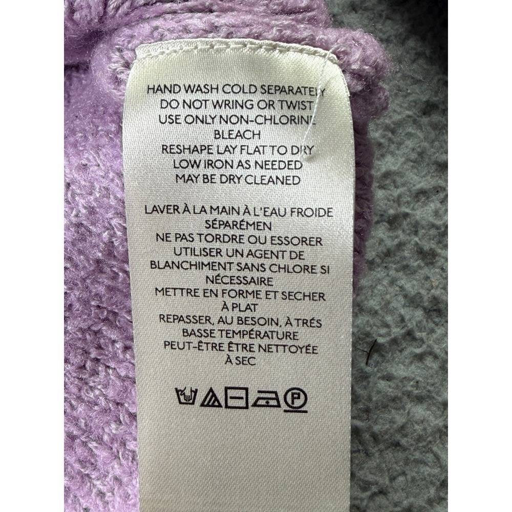 Free People Buttercup Embroidered Lavender Pullover Hoodie Sweater Womens S NWT - Picture 5 of 11